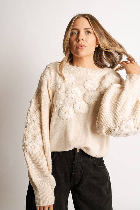 FRESH BLOOMS SWEATER