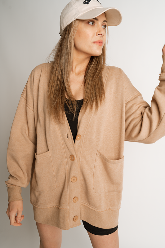 JAMIE CARDIGAN-MOCHA